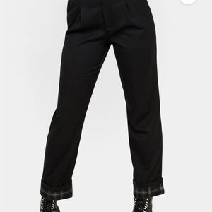 Disturbia clover check contrast trousers  us14